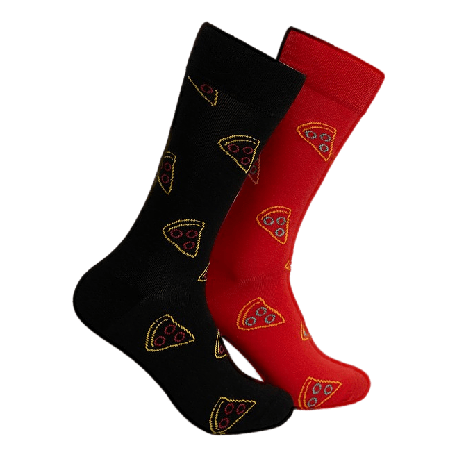 2-pack Pizza Socks Gift Set 200