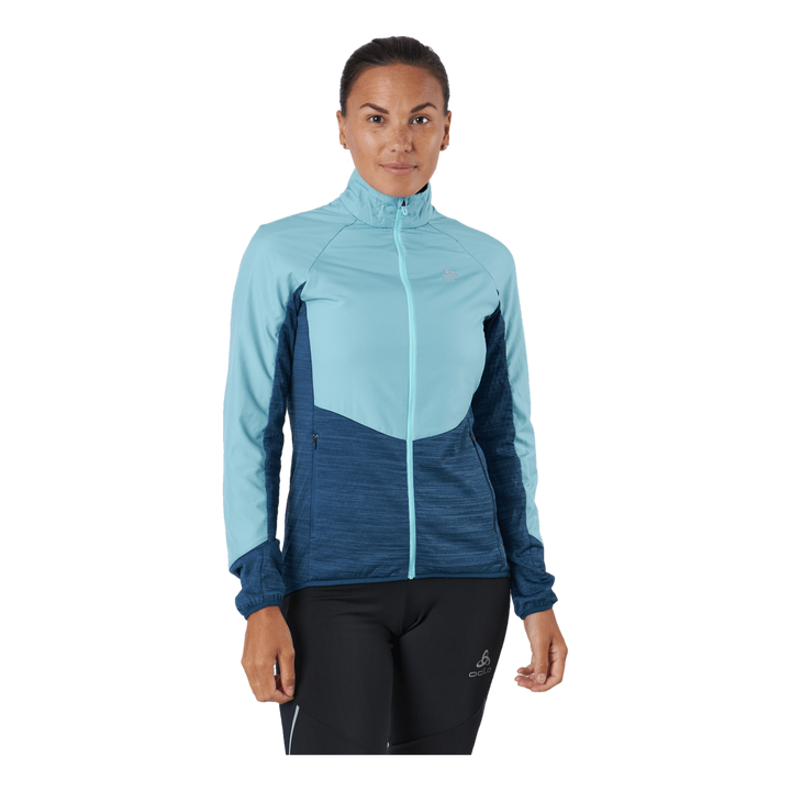 Jacket Run Easy Warm Hybrid Blue Wing Teal - Polynya