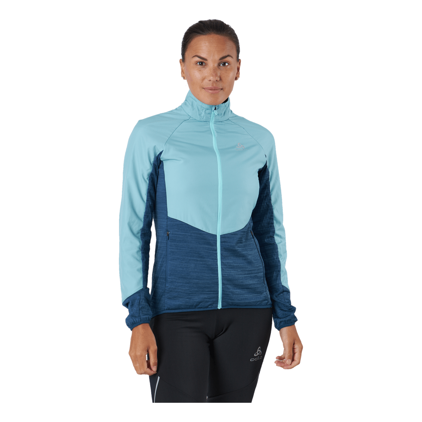 Jacket Run Easy Warm Hybrid Blue Wing Teal - Polynya