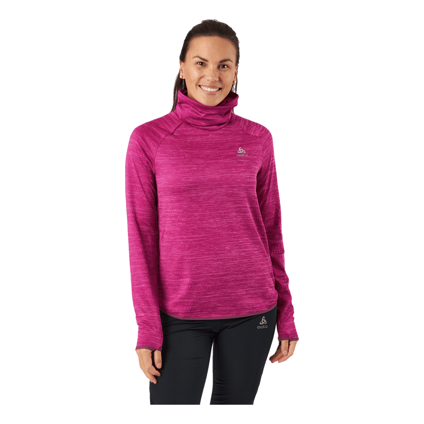 Mid Layer Run Easy Warm Festival Fuchsia Melange