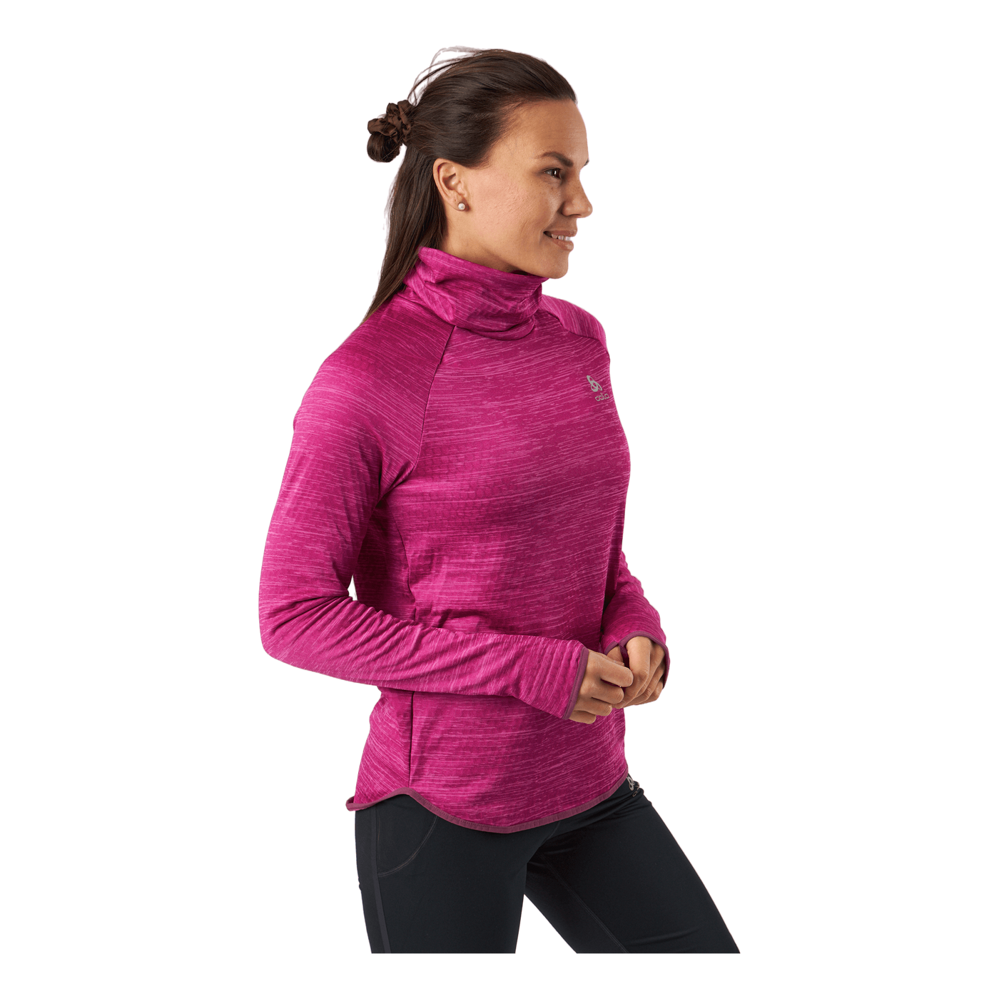 Mid Layer Run Easy Warm Festival Fuchsia Melange