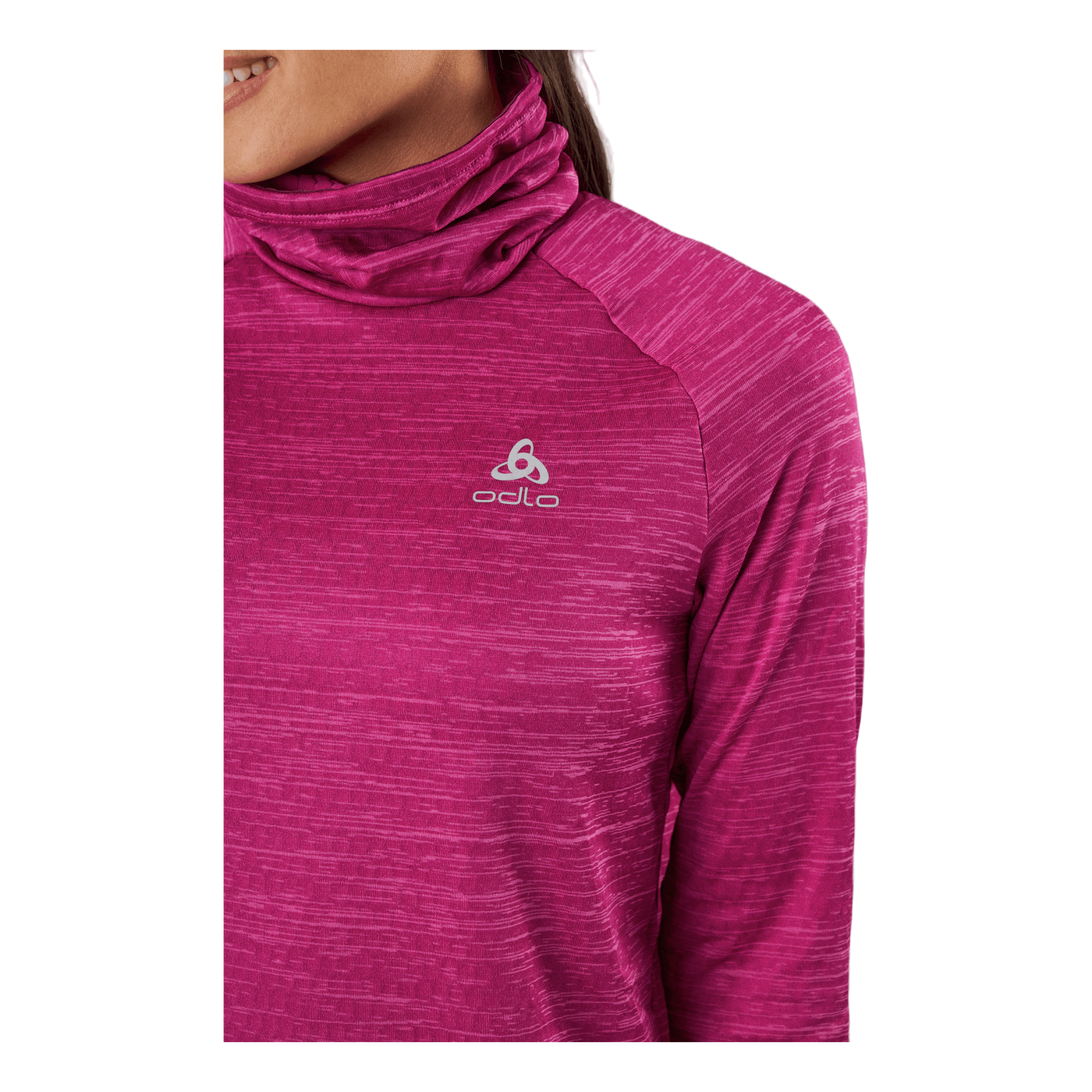 Mid Layer Run Easy Warm Festival Fuchsia Melange