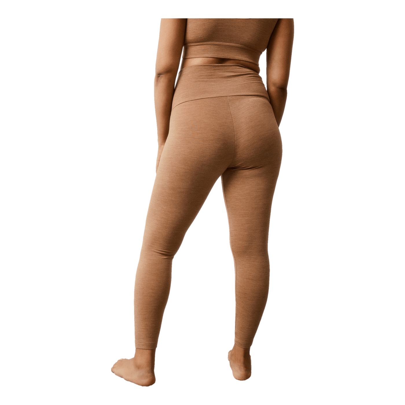 Oono Wool Leggings Brown Melange