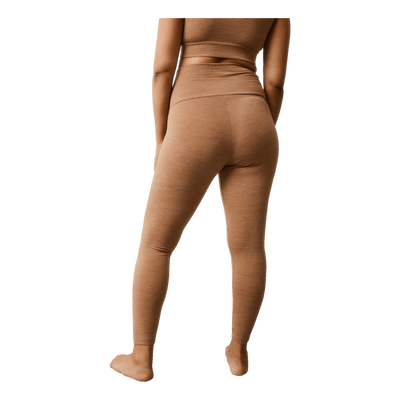 Oono Wool Leggings Brown Melange