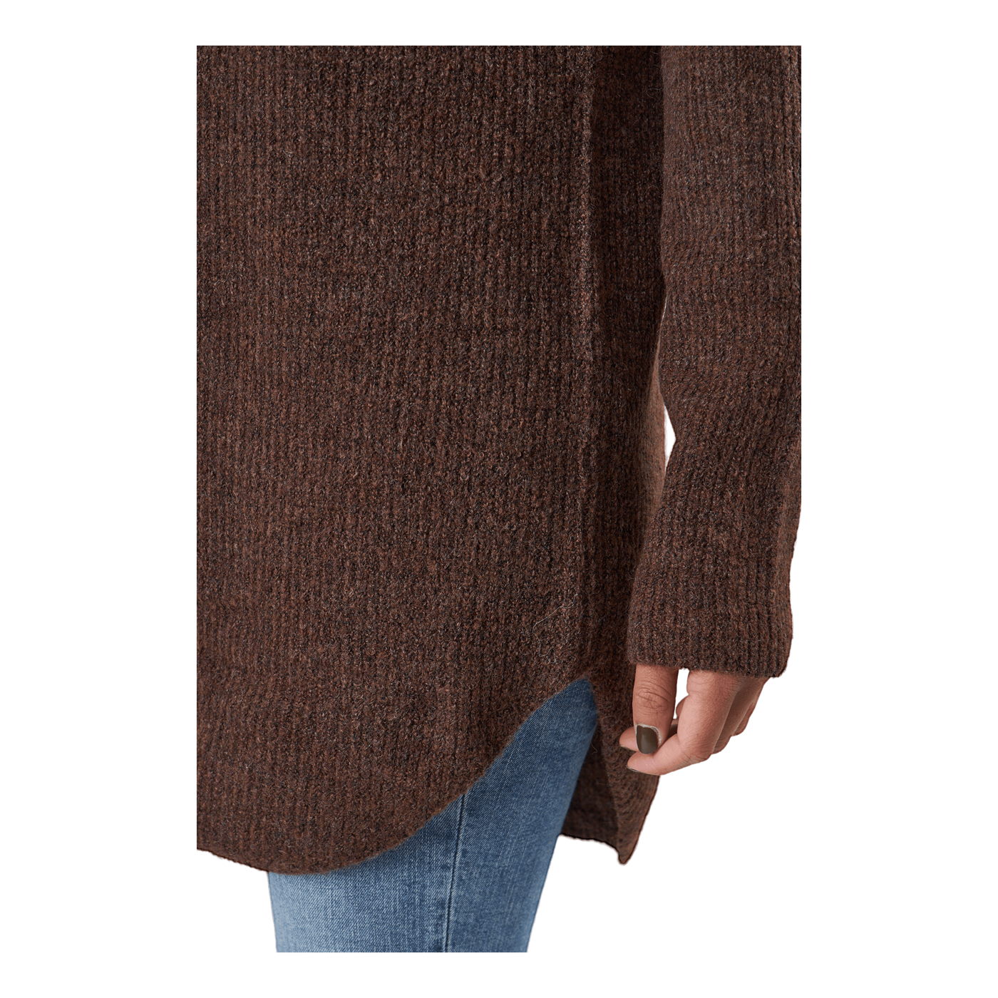 Ellen Ls Long Knit Chicory Coffee