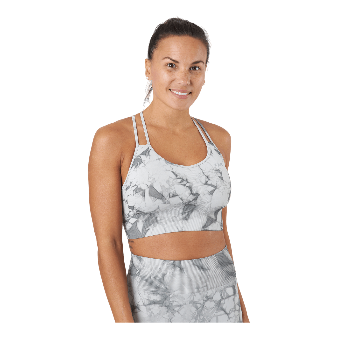 Define Seamless Tie Dye Sports Grey Melange