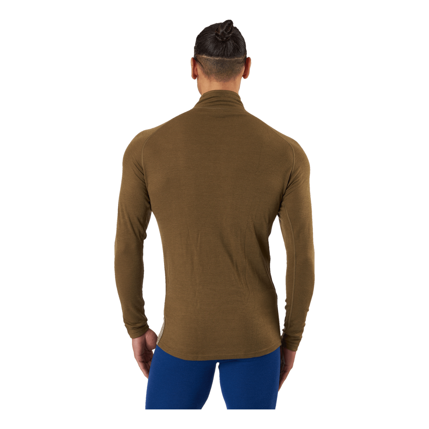 Geo Merino Wool Halfzip Moss