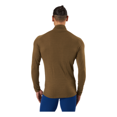 Geo Merino Wool Halfzip Moss