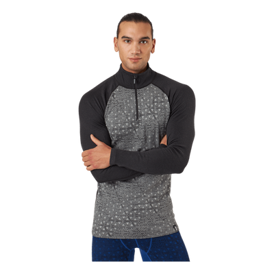 Geo Merino Wool Halfzip Dgrey