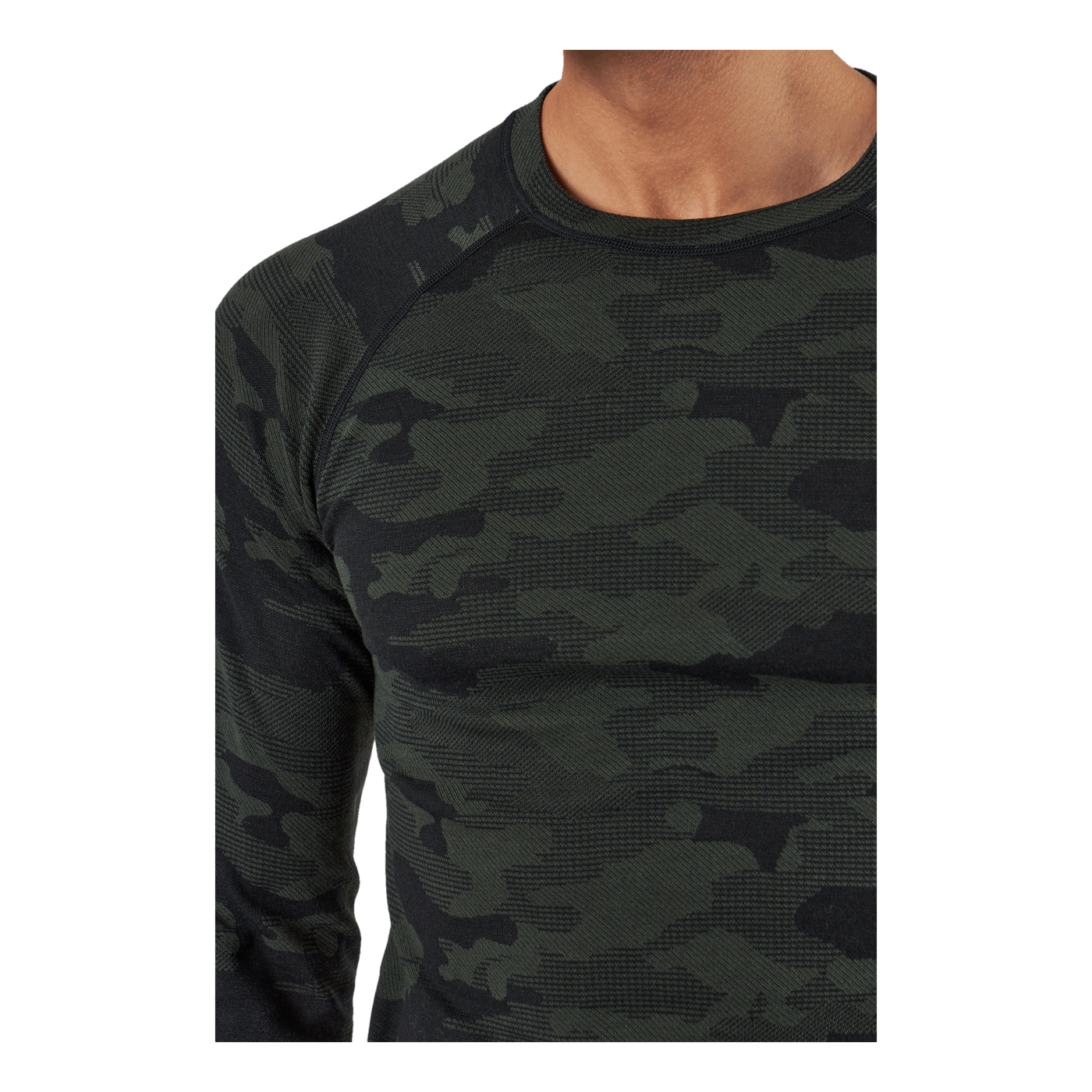 Camo Merino Wool Crew Dolive