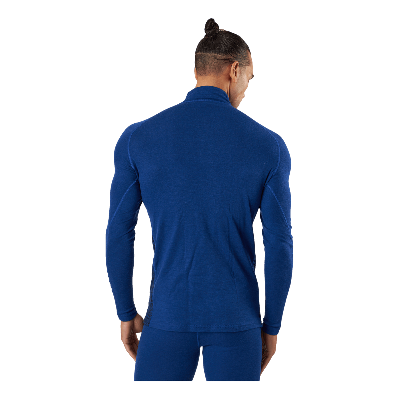 Geo Merino Wool Halfzip Lapis