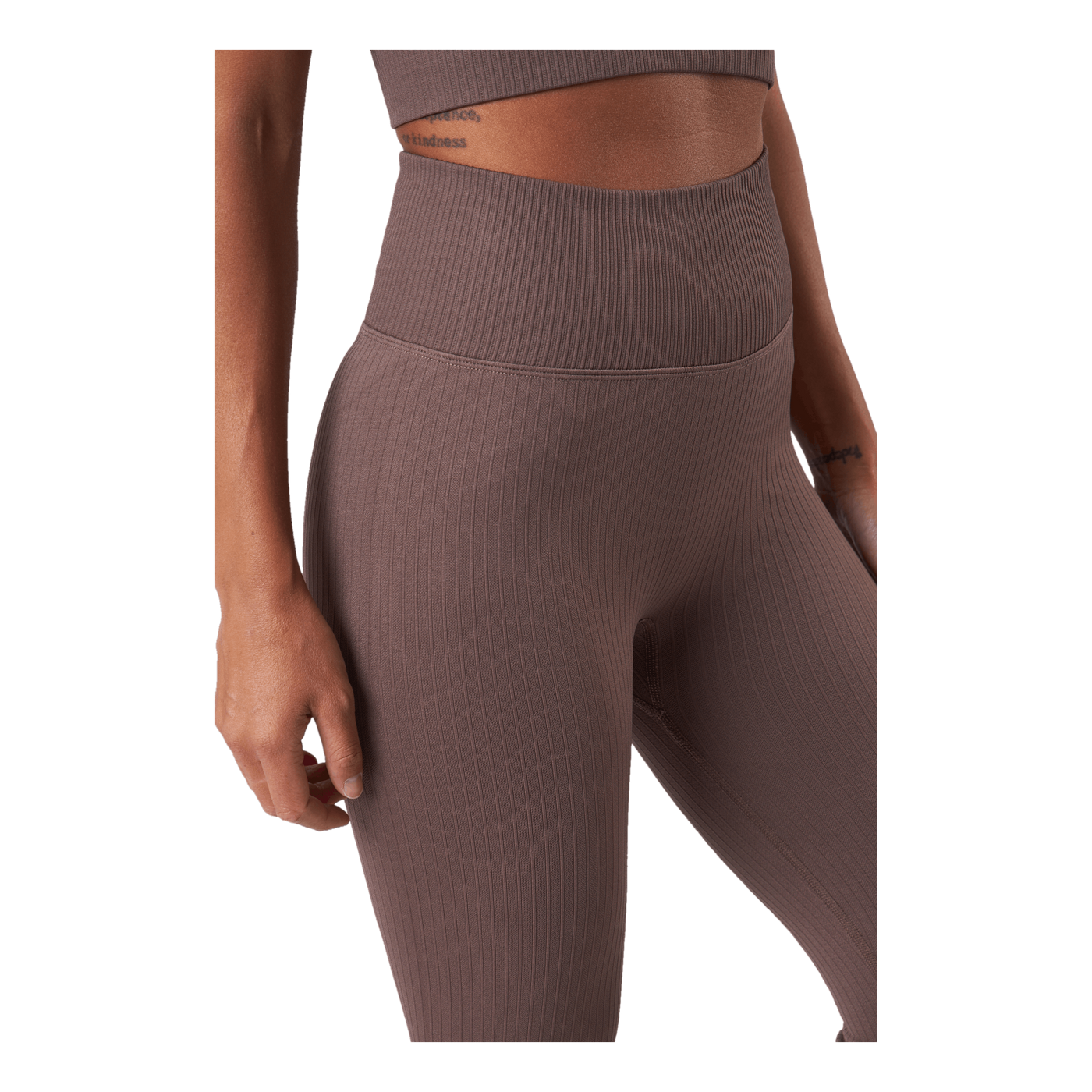 Rib Seamless Tights 2.0 Taupe
