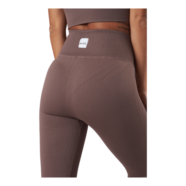 Rib Seamless Tights 2.0 Taupe