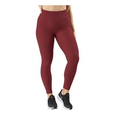 Control Rib Tights Oxblood Red