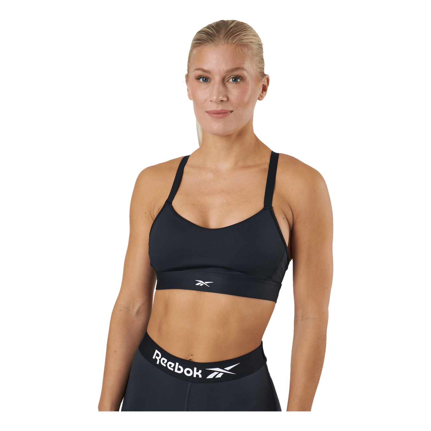 S Lux Strappy Sports Bra Black