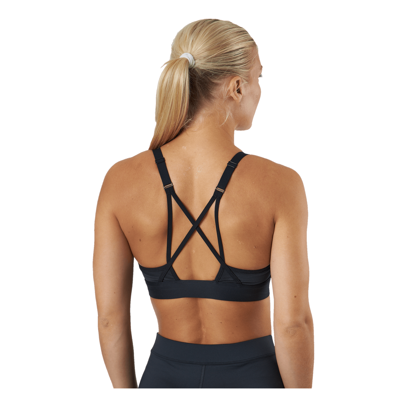 S Lux Strappy Sports Bra Black