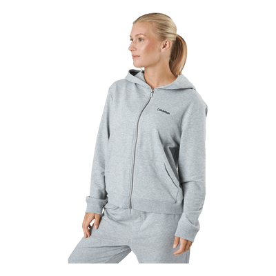 Full Zip Hoodie Grey Heather