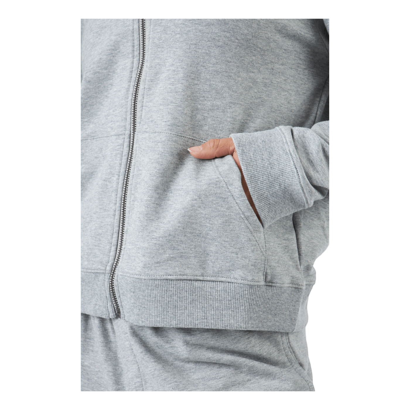 Full Zip Hoodie Grey Heather