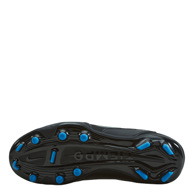Junior. Tiempo Legend 9 Club MG Little/Big Kids' Multi-Ground Soccer Cleats BLACK/BLACK-SUMMIT WHITE-LT PHOTO BLUE