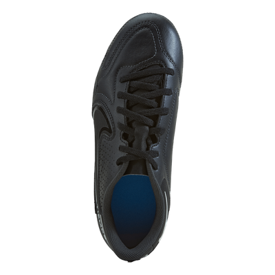 Junior. Tiempo Legend 9 Club MG Little/Big Kids' Multi-Ground Soccer Cleats BLACK/BLACK-SUMMIT WHITE-LT PHOTO BLUE
