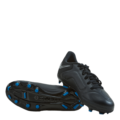 Junior. Tiempo Legend 9 Club MG Little/Big Kids' Multi-Ground Soccer Cleats BLACK/BLACK-SUMMIT WHITE-LT PHOTO BLUE