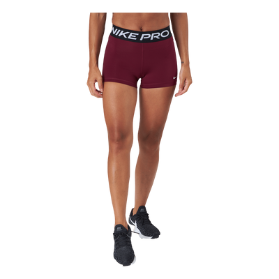 Nike Pro Women's 3" Shorts Dark Beetroot/black/white