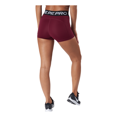 Nike Pro Women's 3" Shorts Dark Beetroot/black/white