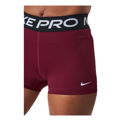Nike Pro Women's 3" Shorts Dark Beetroot/black/white