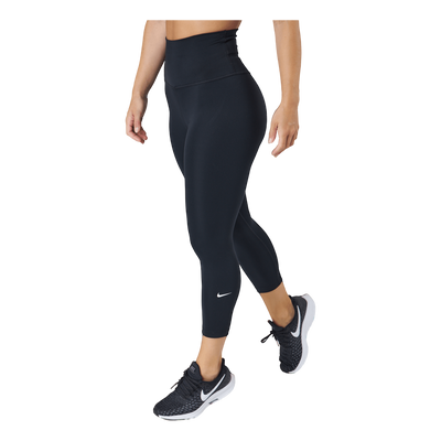 Dri-FIT One Women's High-Rise Cropped Leggings BLACK/WHITE