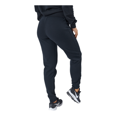 Sportswear Club Fleece Women's Mid-Rise Pants BLACK/WHITE