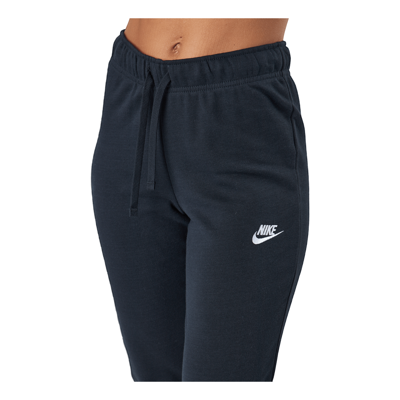 Sportswear Club Fleece Women's Mid-Rise Pants BLACK/WHITE