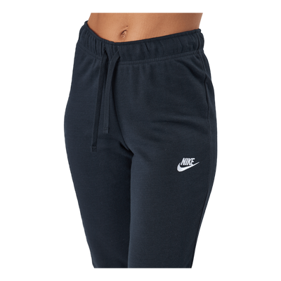 Sportswear Club Fleece Women's Mid-Rise Pants BLACK/WHITE