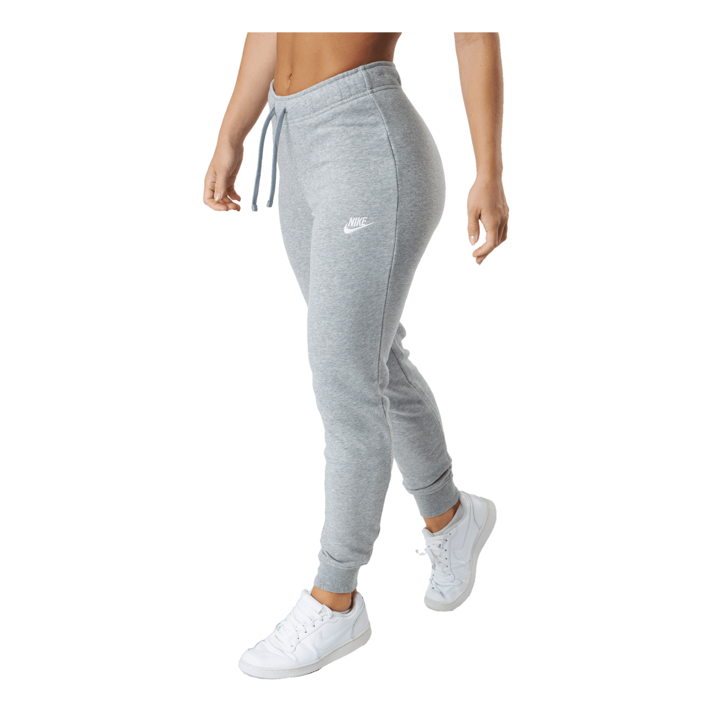 Sportswear Club Fleece Women's Mid-Rise Pants DK GREY HEATHER/WHITE