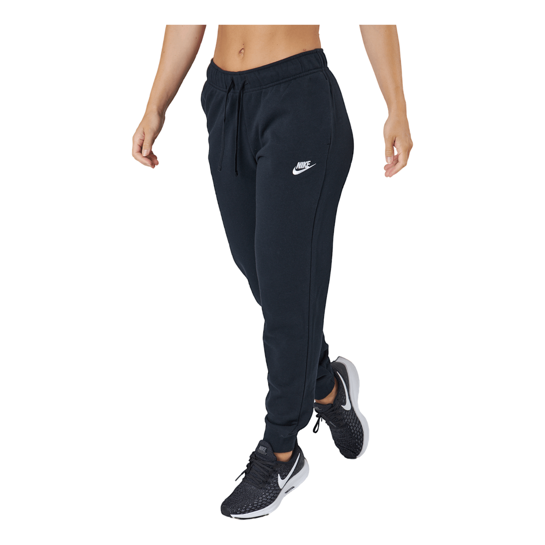 Sportswear Club Fleece Women's Mid-Rise Joggers BLACK/WHITE Nike