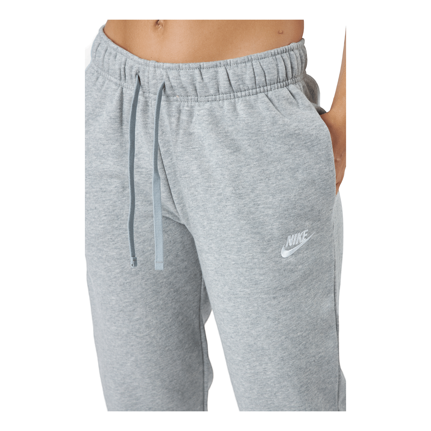 Sportswear Club Fleece Women's Mid-Rise Joggers DK GREY HEATHER/WHITE