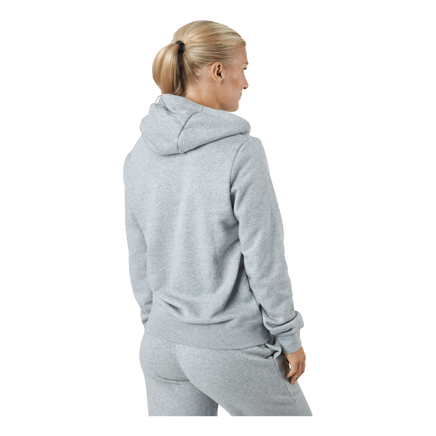 Sportswear Club Fleece Women's Funnel Hoodie DK GREY HEATHER/WHITE