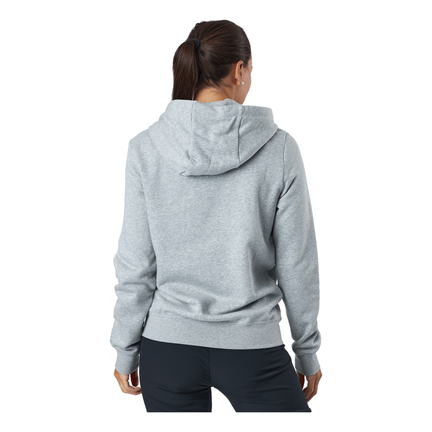 Sportswear Club Fleece Women's Full-Zip Hoodie DK GREY HEATHER/WHITE