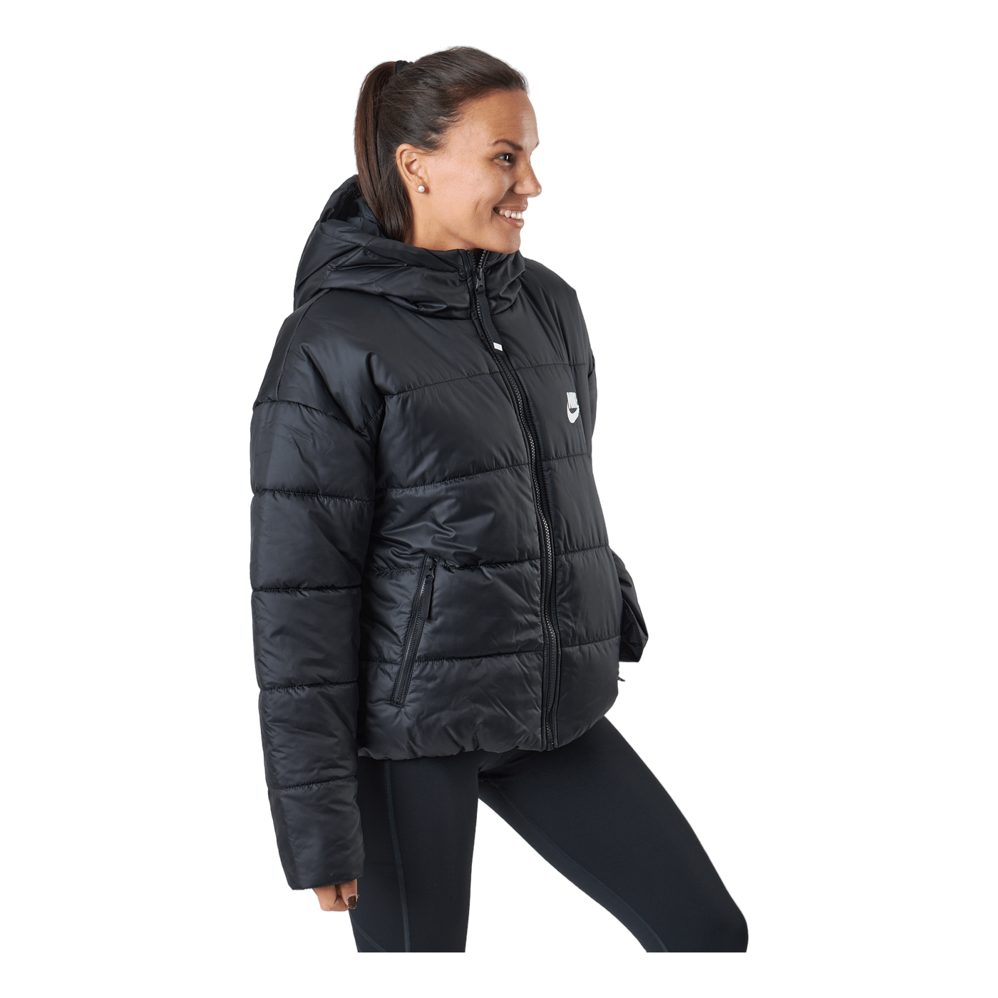 W Nsw Syn Tf Rpl Hd Jkt Black/black/white