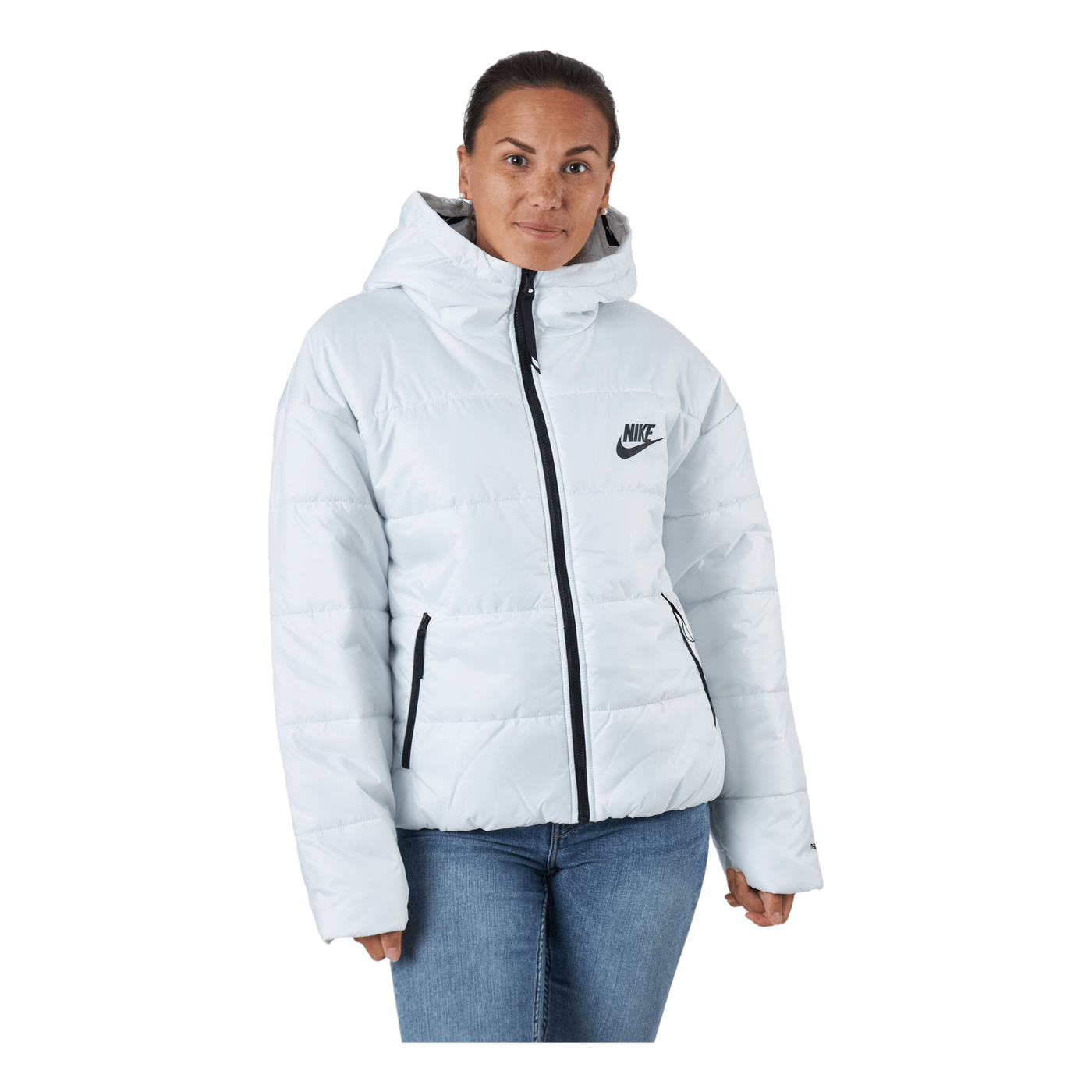 W Nsw Syn Tf Rpl Hd Jkt Summit White/summit White/blac