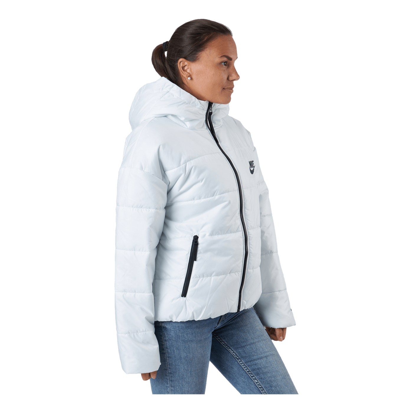 W Nsw Syn Tf Rpl Hd Jkt Summit White/summit White/blac