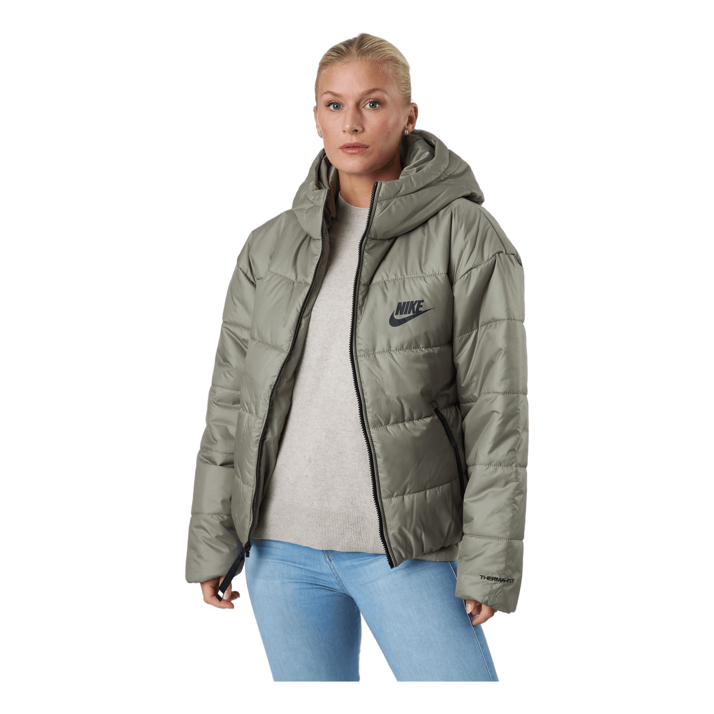 W Nsw Syn Tf Rpl Hd Jkt Matte Olive matte Olive black Nike Runforest