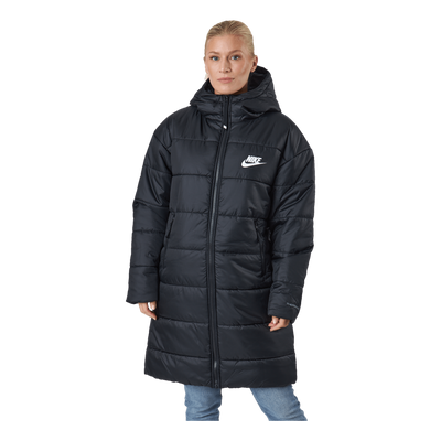 W Nsw Syn Tf Rpl Hd Parka Black/black/white