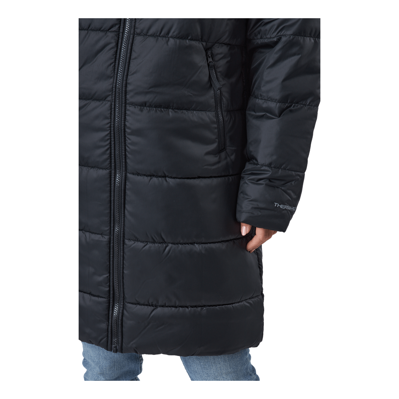 W Nsw Syn Tf Rpl Hd Parka Black/black/white