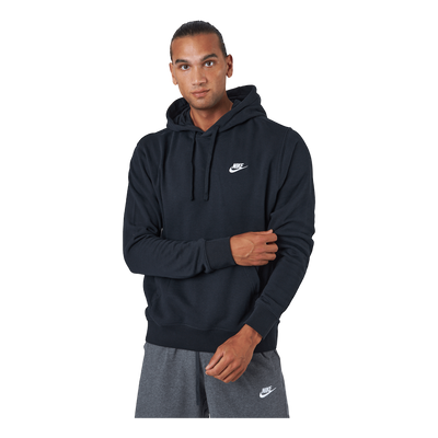 Sportswear Club Men's Pullover Hoodie BLACK/BLACK/WHITE