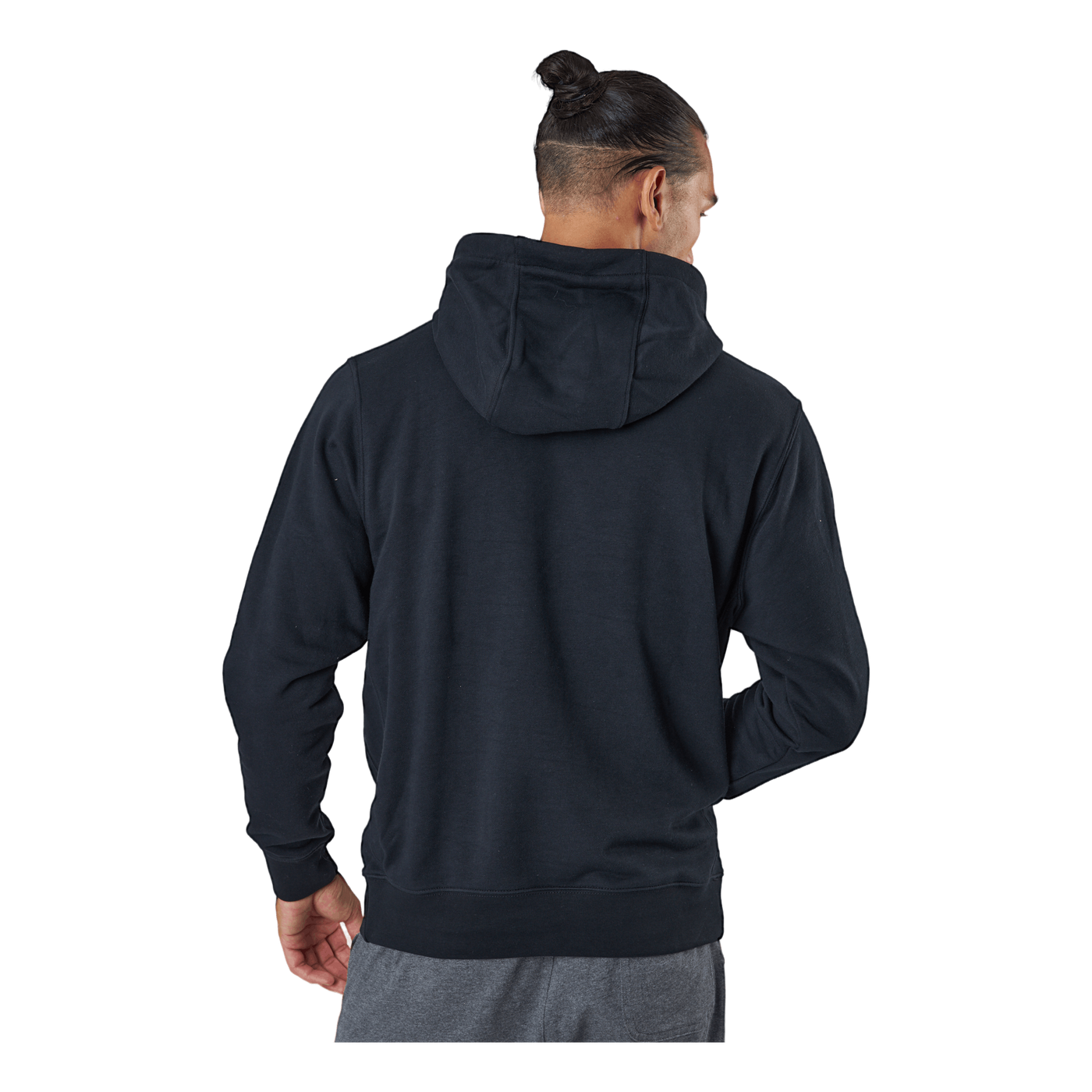 Sportswear Club Men's Pullover Hoodie BLACK/BLACK/WHITE