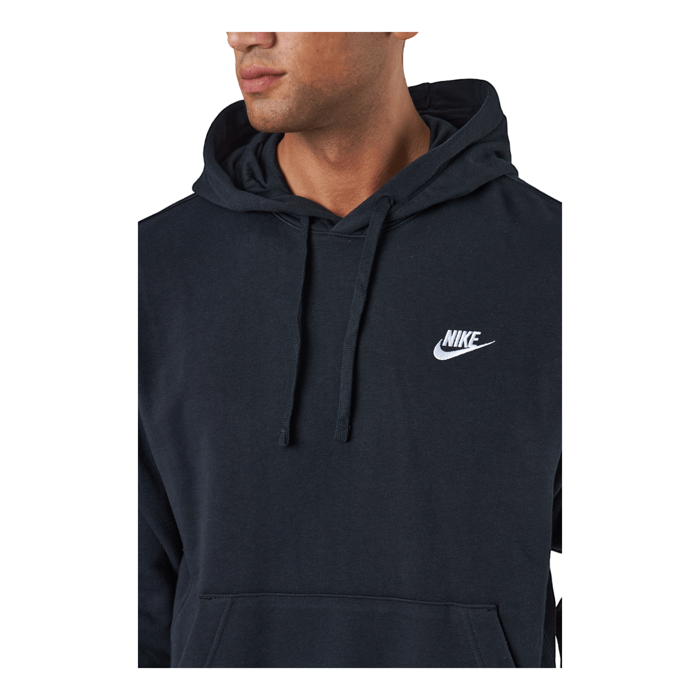 Sportswear Club Men's Pullover Hoodie BLACK/BLACK/WHITE