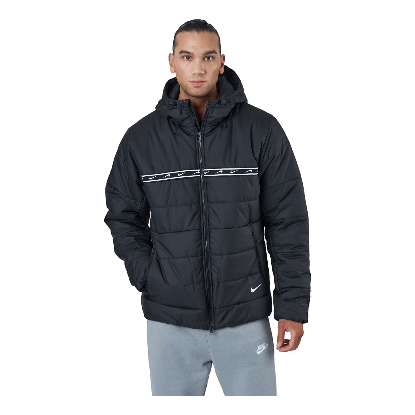 M Nsw Repeat Syn Fill Jkt Black/black/white/white