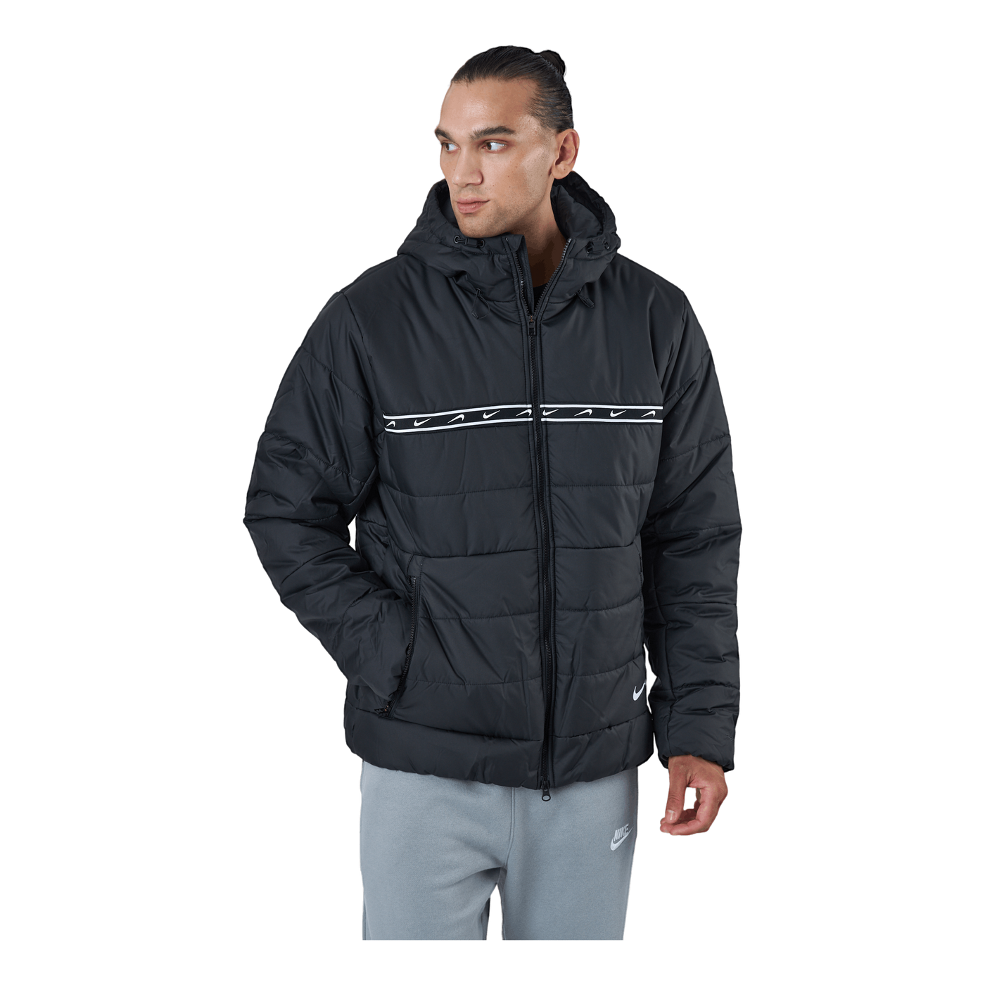 M Nsw Repeat Syn Fill Jkt Black/black/white/white