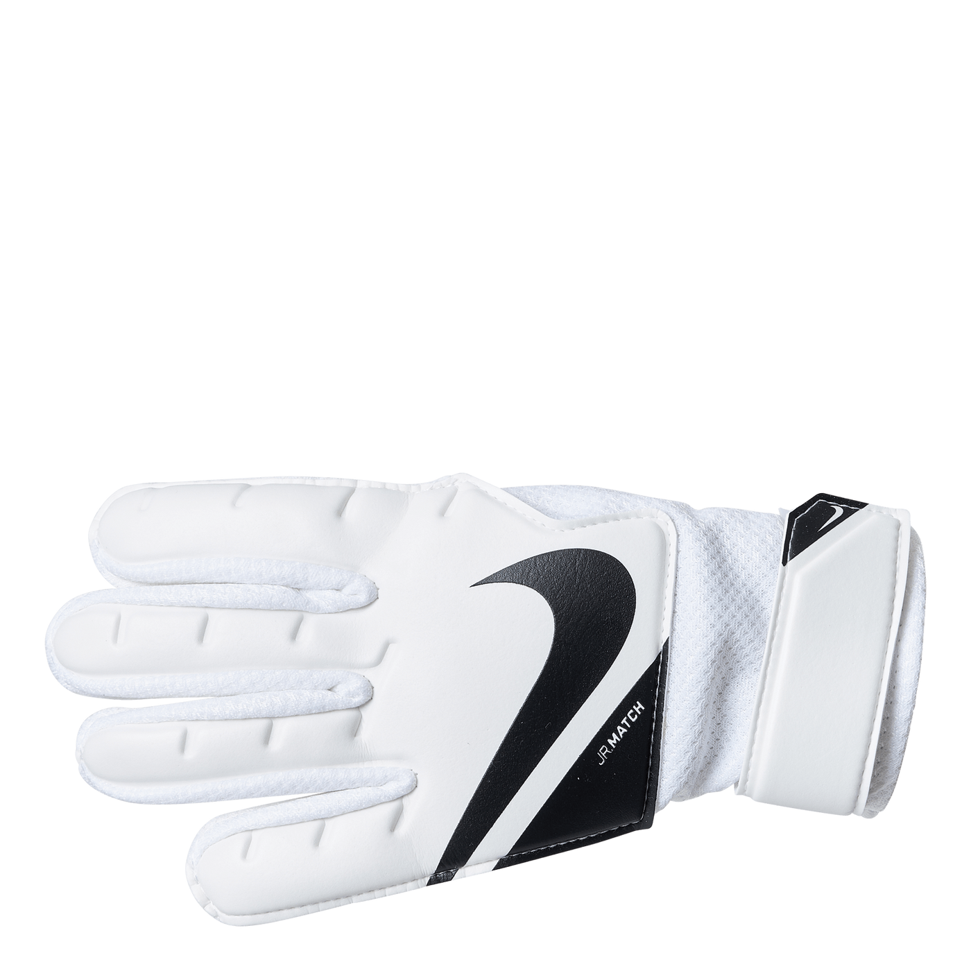 Jr. Goalkeeper Match Big Kids' Soccer Gloves WHITE/BLACK/BLACK