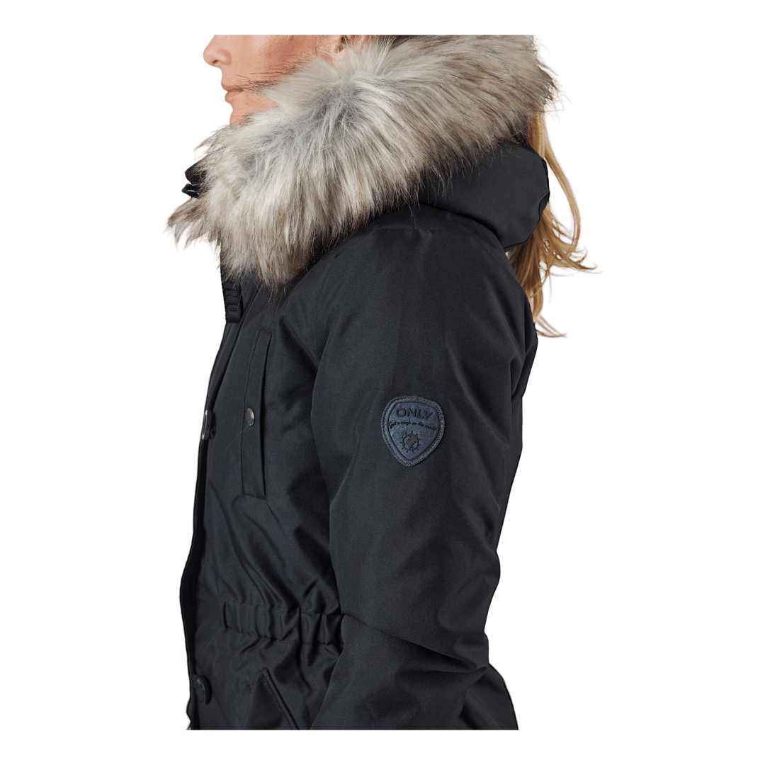 Parka Dunkelrot Onliris Parka Rosa Jacket Mantel Damen Winter Only